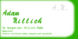 adam millich business card